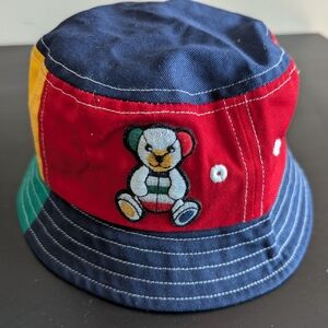 Hudson Bay Colorful Bucket Hat with Bear Patch